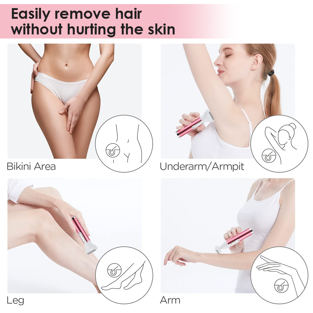 Multifunctional 5 in 1 Shaving & Hair Remover Device Electric Body Trimming Set Skin Hair Removal Appliances插图1